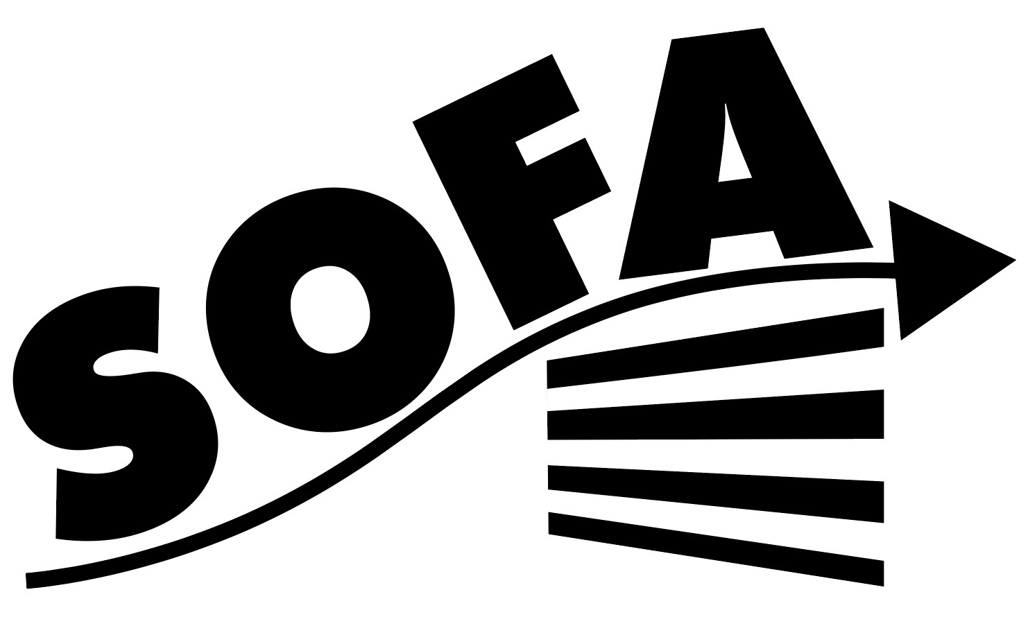 Logo Sofa: Darstellung, wie SOFA über die Hürden hilft
