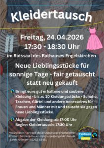Plakat zur Kleidertauschbörse ENgelskirchen